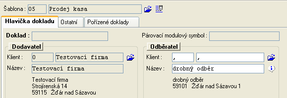 4 Peněžní šuplík a tržby Následně se Výčetka zobrazí a můžeme si ji vytisknout Nyní můžeme aplikaci ukončit tlačítko Konec nebo odložit tlačítko Odlož Tlačítka Účtenky pro vklady/výběry do/z pokladny