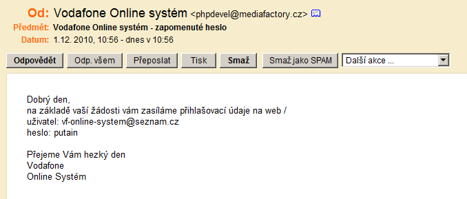 Pro zaslání hesla je nutné zadat e-mailovou adresu (slouží jako přihlašovací jméno / Login), kterou jste zadali v průběhu registrace, a dále je nutné opsat kontrolní kód