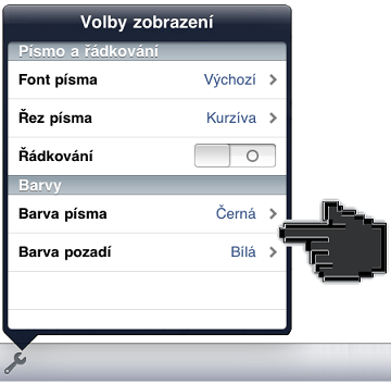 Polygraf aplikace pro příruční displeje uživatelů