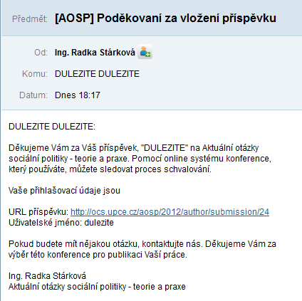 2. Pokračujeme volbou Dokončit odeslání. KROK 7: SHRUNTÍ A POTVRZENÍ Tento krok slouží k potvrzení odeslání příspěvku.