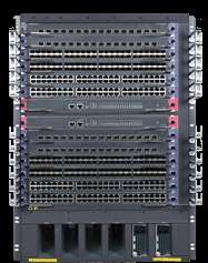Vlajková loď HP 10500 s CLOS architekturou 10508 10504 128 wire speed 10 GbE, 160G per slot IRF dává 240 10G portů v jednom systému