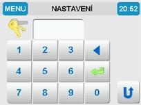 6.3 Nastavení základní Tovární nastavení : Teplotní čidla t1 = ON t2-t7 = OFF Servopohony S1, S1* = ON S2-S4,S4* = OFF