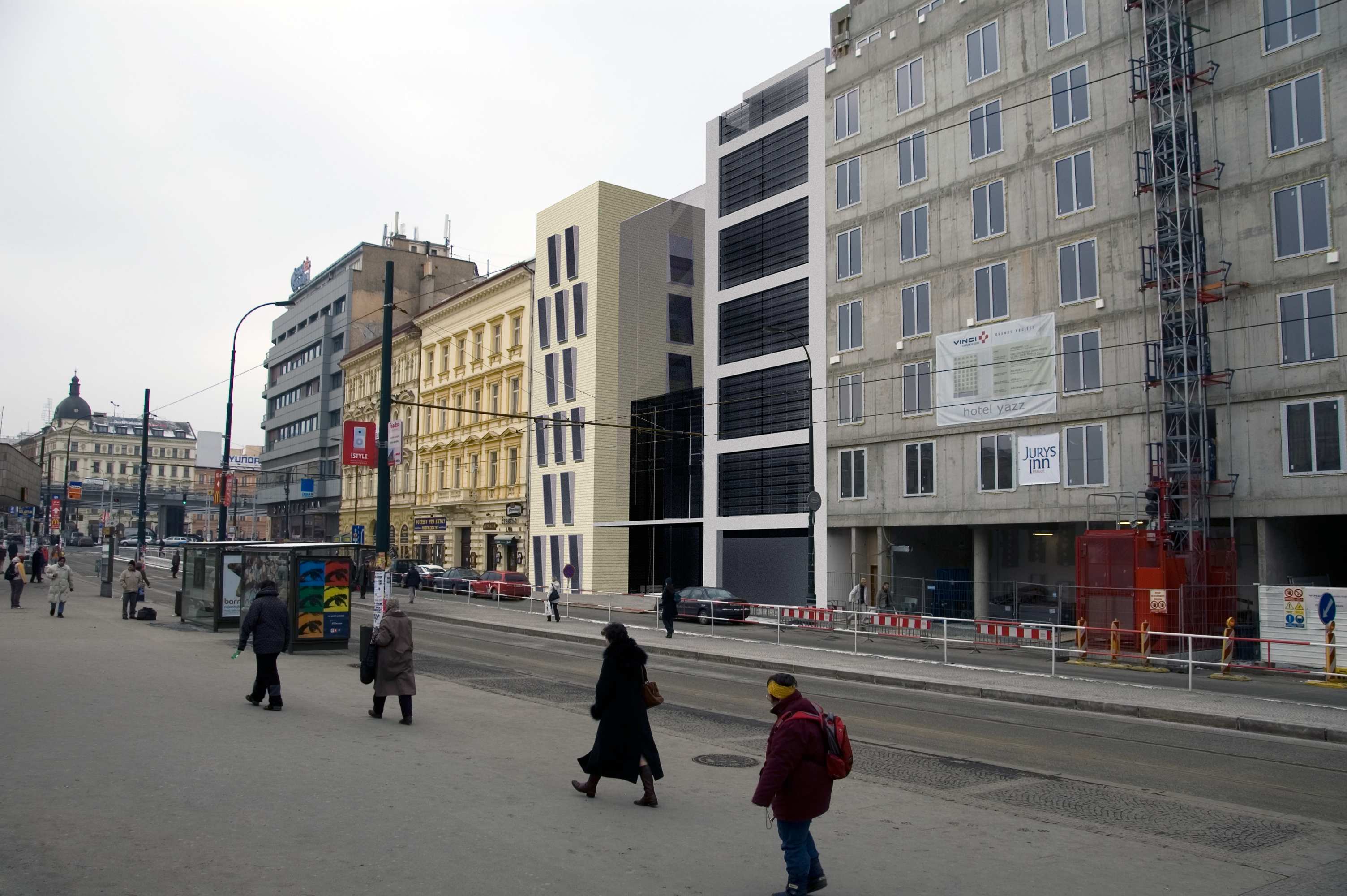 BANKA FLORENC - DOTAVBA PROLUKY NA FLORENCI MAPA ORIENTAČNÍ Hl. město Praha PRŮVODNÍ ZPRÁVA Orientační mapa Hlavního města Prahy s orientačním zákresem řešené parcely.