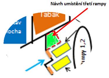 klecí potřebných k vychystávání mléčného zboží před zavedením třetí rampy -