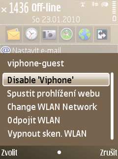 aktivuje. Opět se zobrazí ikonka 1.3.1. Napíšete telefonní číslo a stisknete Int.