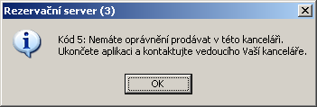 o 5 minut a více, zobrazí systém varování (viz obrázek 3.1.2) a ukončí připojení.