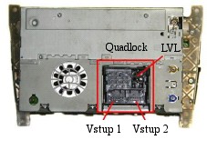 4. Jednotku připevněte zpět ke střednímu sloupku. Funkce TV je spuštěna stále. Postup pro vozidla Mercedes W211, W219, R230 ar171 vybavená COMAND NTG2.5 1.