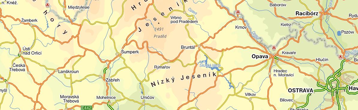 centrum MAS Opavsko) údolím Moravice na Kružberk trasa pokračuje do MAS Nízký Jeseník