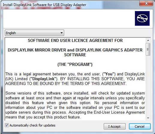 Rozlišení: Instalace na Windows Vista/7 1. Vyskočí okno instalačního průvodce.