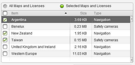 197 HTC Sync Možnosti synchronizace aplikace Locations Předtím, než se vydáte na cestu do jiného města či země, můžete si stáhnout mapy, které potřebujete, pomocí aplikace HTC Sync v počítači, a