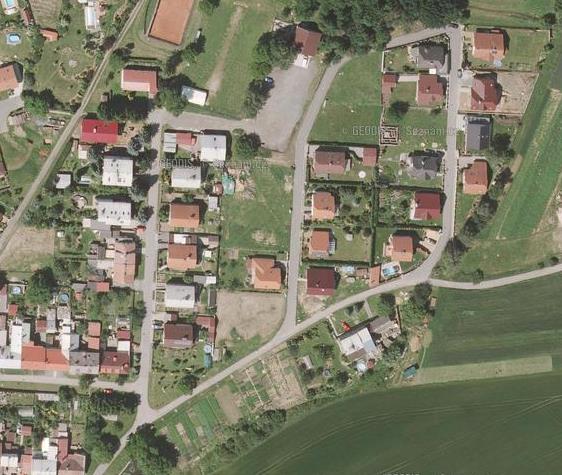 Obr. 53: Schematické znázornění nové zástavby ve tvaru kosodélníku (Zdroj: vlastní návrh)