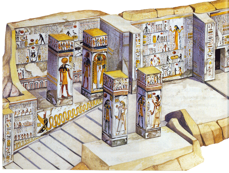 Egyptské slovo označující pyramidy znamená moře. Předchŧdcem pyramidy však byla mastaba, coţ v překladu znamená lavice.