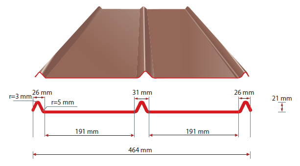 Základní informace o výrobku Funkce Univerzální lehká střešní krytina pro konstrukci střech a opláštění budov.