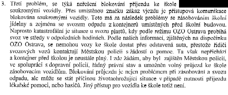 Veřejný pořádek a poškozování majetku, O.-Hrabůvka Doručeno: 25.09.