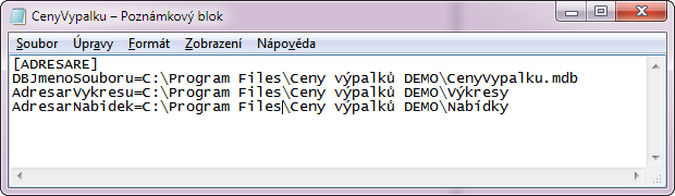 Obrázek 17 nastavení příslušných oprávnění pro složku Ceny výpalků 3.