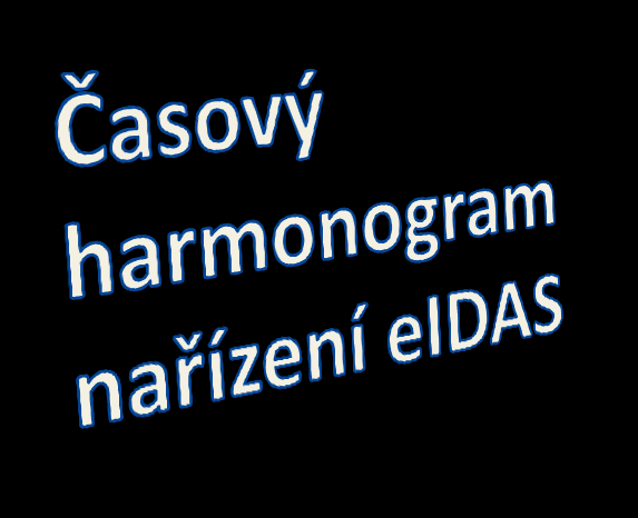 2014 2015 2016 2017 2018 2019+ Vstoupení nařízení eidas v platnost 17. září 2014 Volitelné vzájemné uznávání prostředků pro el.
