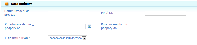 PPS/PDS unikátní EAN číslo distributora sítě, ke které je výrobna připojena, a která se vyplní automaticky.