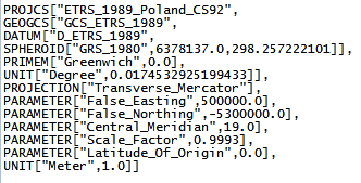 5.5. Polsko Stejně jako na našem území a celém území bývalého socialistického bloku byl v Polsku od roku 1952 požíván pro topografické mapy měřítek 1 : 25 000 500 000 systém S-42.
