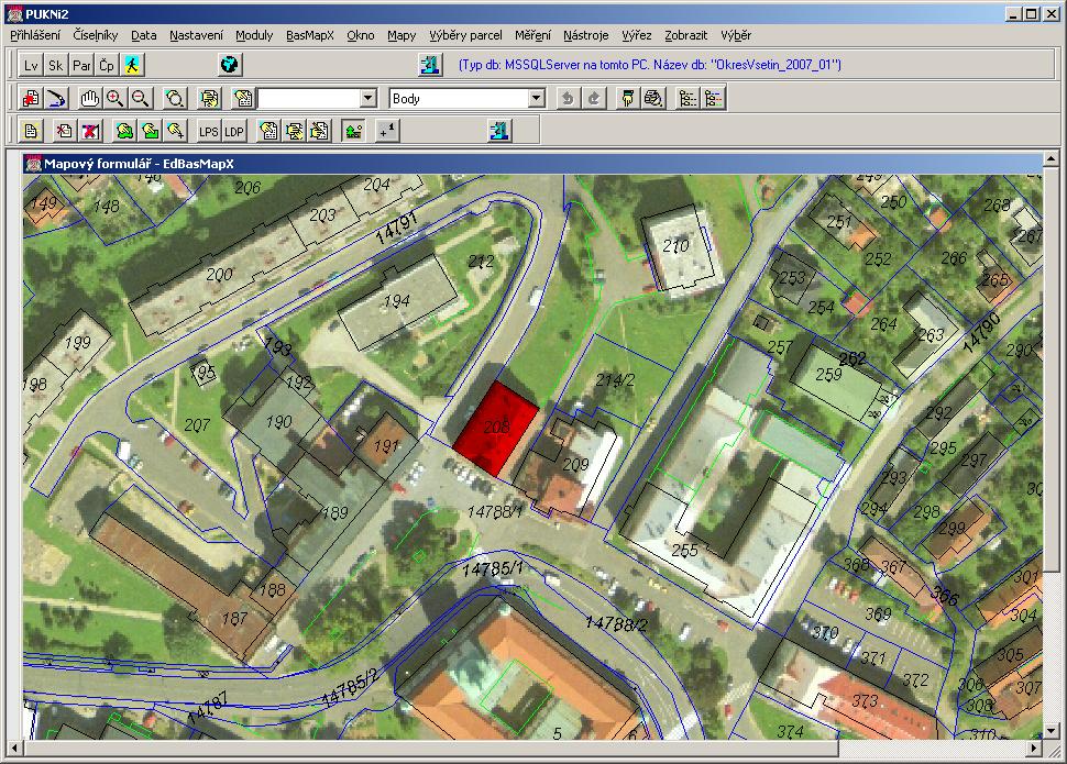 Parcely a Budovy - slouží k zobrazení aktuálních informací o parcele (budově) z portálu ČUZK Nový modul výstupních sestav -