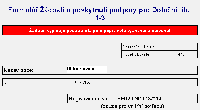 V tu chvíli se Vám na první straně objeví tlačítko tisk a další informace kam formulář zaslat a v kolika kopiích.viz obrázek: Formulář tedy vytiskněte. Následně si formulář uložte na svůj počítač.