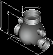 Odvodňování komunikací Aqua-traffic-control Vnitřní průměr základního tělesa 900 mm. Proplachovací a kontrolní šachta z PE-HD; monolitické základní těleso bez svarů; barva černá.
