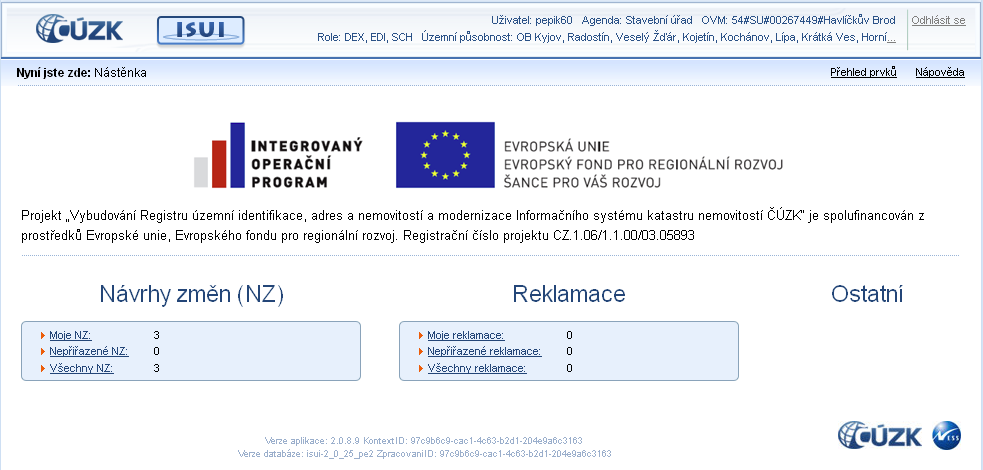 Do parametrů Uživatelské jméno a Heslo vyplňte přihlašovací údaje, které byly zadány v detailu kontaktní osoby.