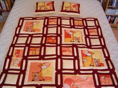 Patchwork deka velká (2) Deka velká vzor Žirafa Citovská.
