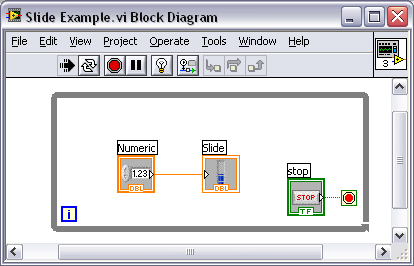 Aplikace = Virtuální přístroj Virtual Instrument = VI Front Panel = Uživatelské rozhraní (GUI), Ovládací prvky = Vstupy (přepínače, posuvné stupnice.