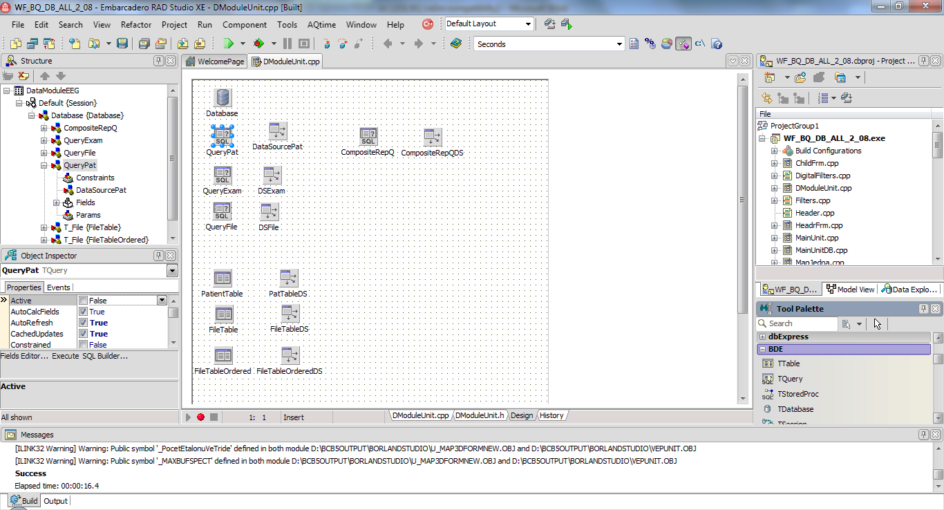 Programovací prostředí. Databázový modul v EMBARCADERO C++ RAD Studio.