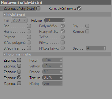 První dvojicí ikon jsou Zpět, Opakovat (Undo, Redo).
