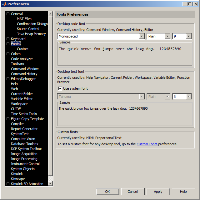 Základní nastavení prostředí Matlab R2012a a novější ribbon menu