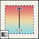 rovná čára přechod - vytváří přechody mezi barvami na obrázku 5 změňte barvy papouška vlevo do barev