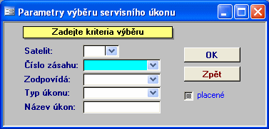 131 Přehled servisních zásahů a úkonů Nový servisní zásah Karta servisních úkonů Tisk přehledů Statistiky Křížové tabulky servisních úkonů 1.17.