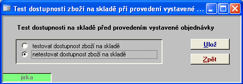 54 1.9.16.3 Konfigurace testu dostupnosti při provedení Nastavení spuštení testu dostupnosti zboží na sklade pred provedením vystavené objednávky. 1.9.17 Křížové tabulky vystavených objednávek Popis funkce je v přípravě.