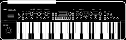 KingKORG Uživatelský manuál Zadní panel DAMPER jack Sem můžete zapojit damper pedál. MIDI IN/OUT konektory Tyto konektory umožňují MIDI komunikaci KingKORGu s externím MIDI zařízením.