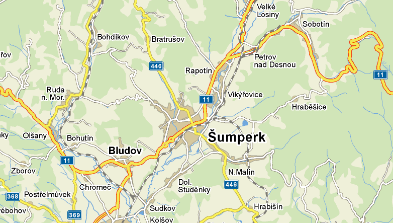1 Analýza organizace dopravy v Šumperku Město Šumperk se rozkládá v malebném údolí řeky Desné, chráněné od severu masívem jesenických hřebenů.