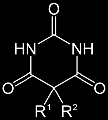 Barbituráty 5,5 dialkylderiváty kyseliny barbiturové Barbituráty s věts ími substituenty na uhlíku C5 mají vys s í lipofilitu rychlejs í sedativní u činek, rychleji