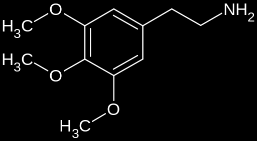 Meskalin 2-(3,4,5- trimethoxyfenyl)ethanamin) je psychoaktivní droga ze skupiny