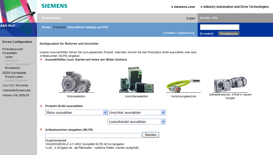 DT konfigurátor Německy: www.siemens.