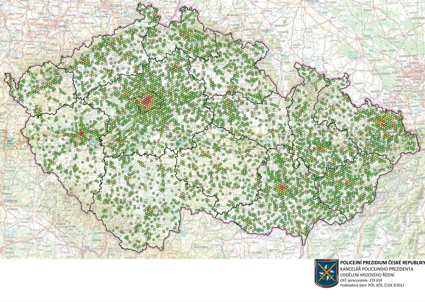 Trestně právní charakteristika nelegálních drogových trhů v ČR- 2014 Největší koncentrace problému je ve velkých městských aglomeracích (Praha, Ostrava, Brno), středních a severozápadních Čechách.