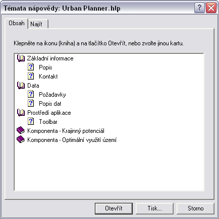 Pro naprogramování extenze Urban Planner bylo pro sestavení formulářů použito programovacího jazyku Visual Basic 6.0 a pro vytvoření skriptů jazyku Python 2.