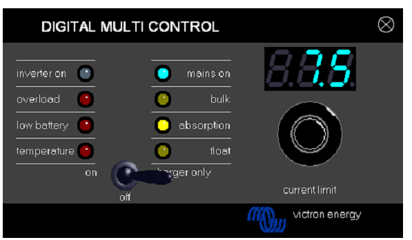 5. POUŽITÍ DIGITAL CONTROL PANELU Produkt DMC se používá k dálkovému nastavení až čtyř (pěti při zahrnutí funkce generátoru) rozdílných hodnot vstupního proudu a také k odečítání stavu systému, či