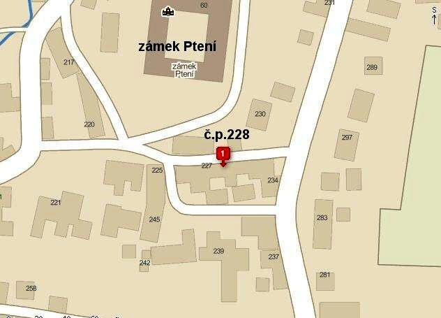 III. Předmět dražby: Dům č.p. 228 stojící na pozemku parc. č. St. 150 v části obce Ptení a pozemky parc. č. St. 150 a parc. č. 3830, vše zapsáno na LV 910 pro k. ú.