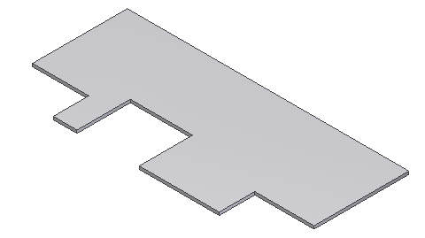 1. krok Otevřete nový soubor součásti z plechu a nakreslete náčrt její vrchní plochy 2.