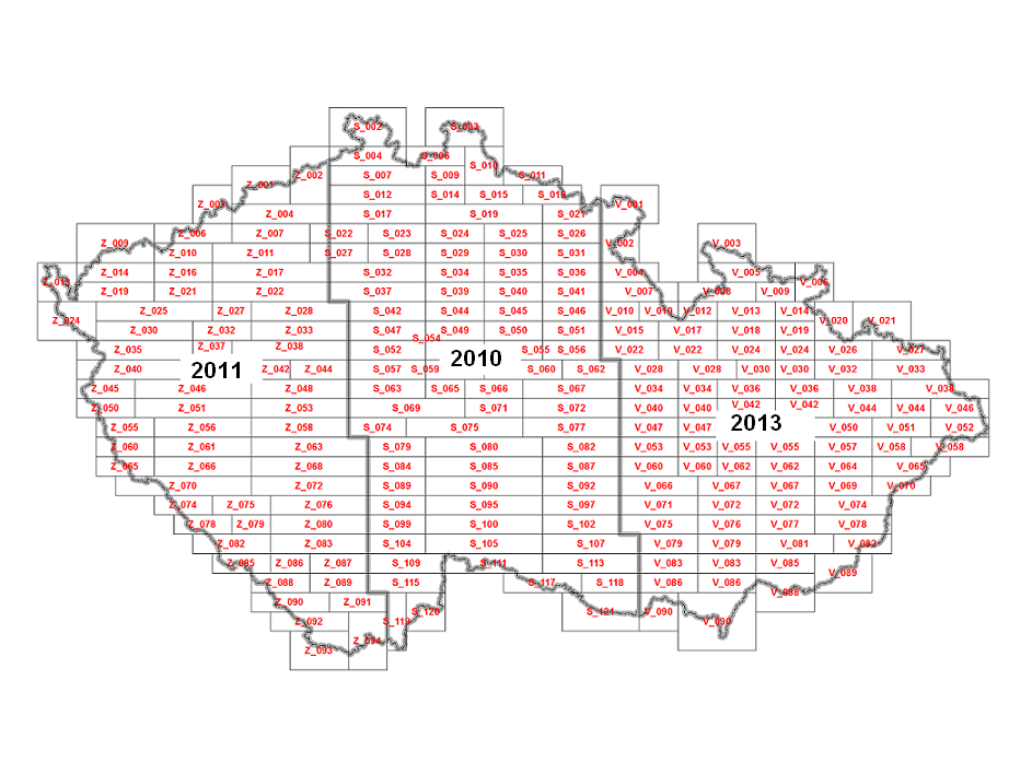 3.1.2 Pořízení dat Od roku 2010 začalo mapování celé České republiky technologií LLS.