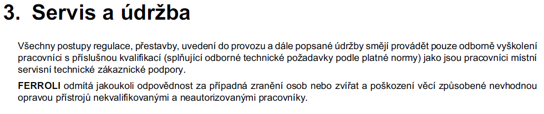 Seřízení plynového ventilu : A měřící bod vstupního tlaku plynu B