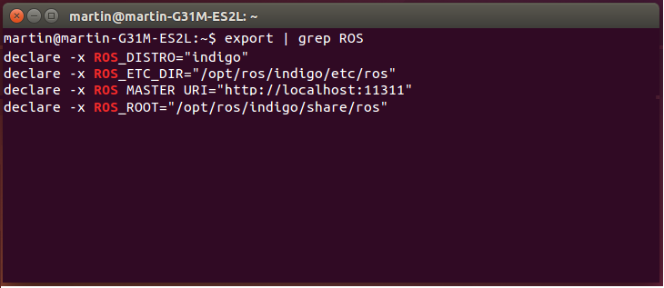 Strana 32 V tomto případě použijeme verzi ROS-Indigo: sudo apt-get install ros-indigo-desktop-full 5.