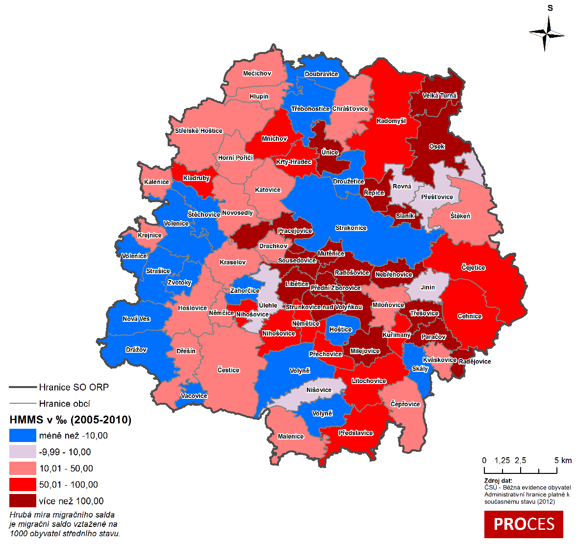 Centrum pro rozvoj obcí a regionů, s. r. o. Mapa 3.