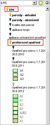 Obrázek 23 vrstva protierozních opatření v EPH 1.