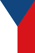 Skládá se Státní vlajka České republiky z horního pruhu bílého dolního pruhu červeného mezi ně je